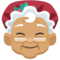 Mrs. Claus - Medium emoji on Facebook